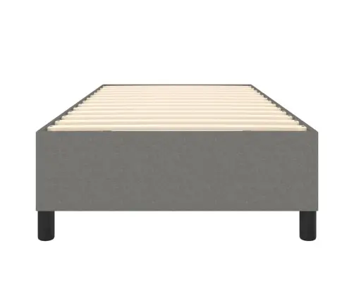 Gultas Rāmis Bez Matrača, Tumši Pelēks, 90X200 Cm, Audums Vidaxl