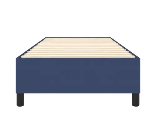 Gultas Rāmis Bez Matrača, Zils, 90X200Cm Audums Vidaxl