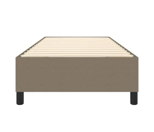 Gultas Rāmis Bez Matrača, Pelēkbrūns, 100X200 Cm, Audums Vidaxl