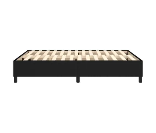 Gulta Bez Matrača, Melns, 140X190 Cm, Audums Vidaxl