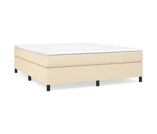 Lovos Rėmas Su Spyruoklėmis, Kreminės Spalvos, 160X200cm Audinys