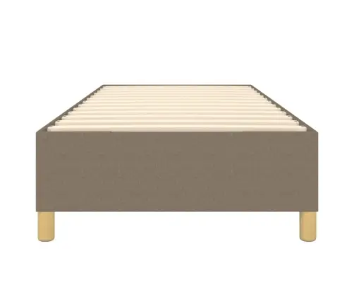 Gultas Rāmis Bez Matrača, Pelēkbrūns, 80X200Cm Audums Vidaxl