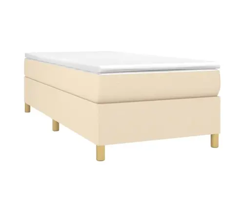 Lovos Rėmas Su Spyruoklėmis, Kreminės Spalvos, 80X200 cm Audinys