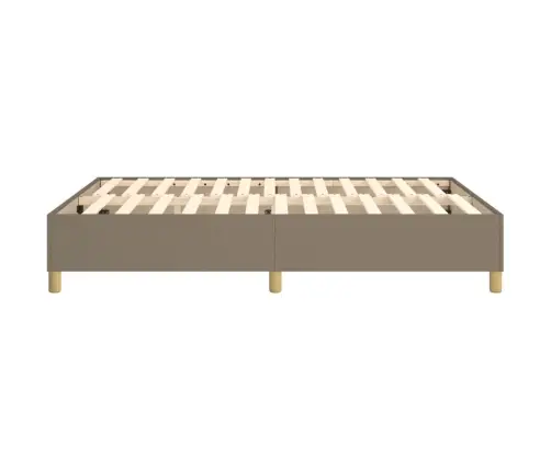 Gulta Bez Matrača, Pelēkbrūns, 140X200 Cm, Audums Vidaxl