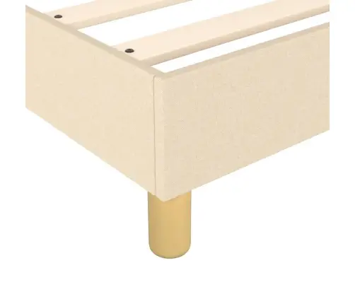 Gulta Bez Matrača, Krēmkrāsas, 140X200 Cm, Audums Vidaxl