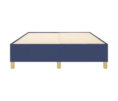 Gulta Bez Matrača, Zils, 140X200 Cm, Audums Vidaxl