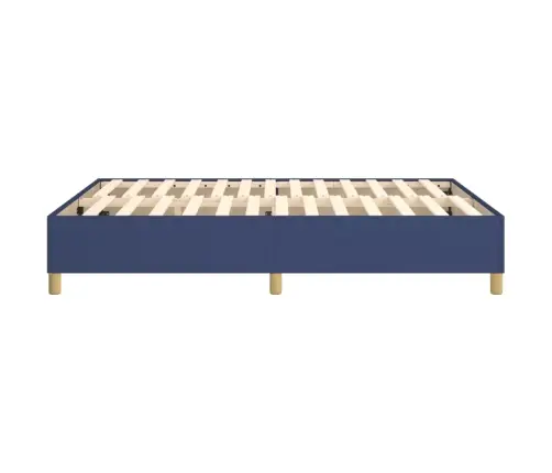 Gulta Bez Matrača, Zils, 140X200 Cm, Audums Vidaxl