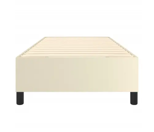 Vedrumadratsi Voodiraam, Kreemjas, 80X200 cm Kunstnahk