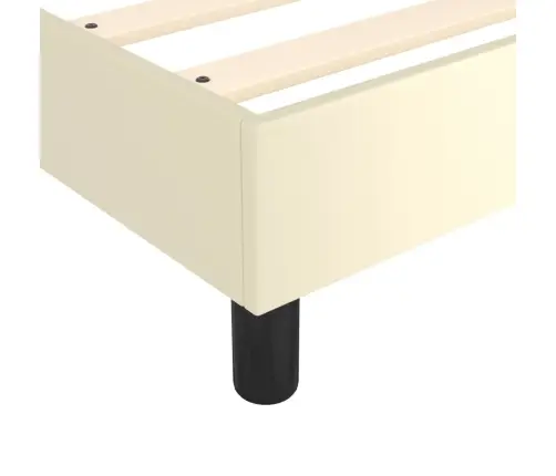 Vedrumadratsi Voodiraam, Kreemjas, 80X200 cm Kunstnahk