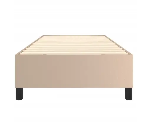 Gultas Rāmis Ar Atsperēm, Kapučīno Krāsas, 80X200 Cm, Mākslīgā Āda Vidaxl