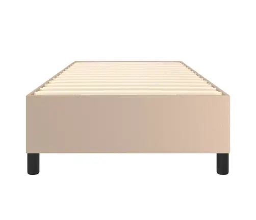 Gultas Rāmis, Kapučīno Krāsas, 100X200 Cm, Mākslīgā Āda Vidaxl