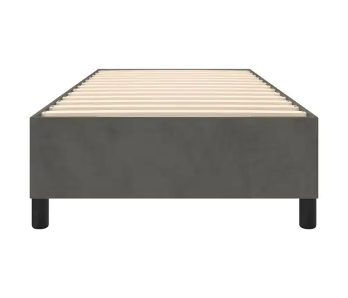 Vedrumadratsi Voodiraam, Tumehall, 80X200 cm Samet