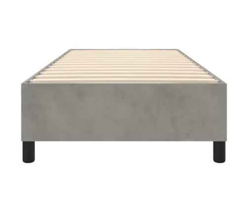 Lovos Rėmas Su Spyruoklėmis, Šviesiai Pilkas, 90X200cm Aksomas