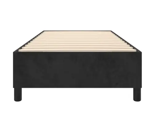 Lovos Rėmas Su Spyruoklėmis, Juodos Spalvos, 90X200cm Aksomas