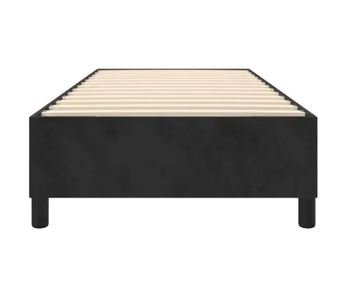 Vedrumadratsi Voodiraam Must 100X200 Cm Samet