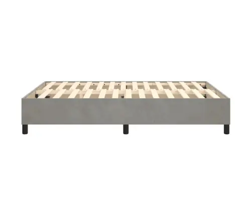 Lovos Rėmas Su Spyruoklėmis, Šviesiai Pilkas, 140X200cm Aksomas