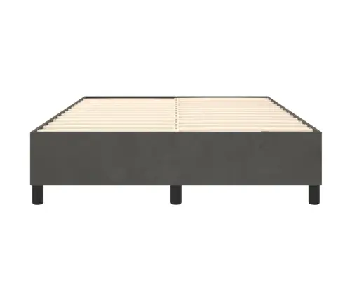 Vedrumadratsi Voodiraam, Tumehall, 140 X 200 cm Samet