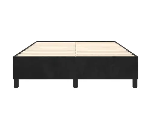 Vedrumadratsi Voodiraam, Must, 140X200 cm Samet