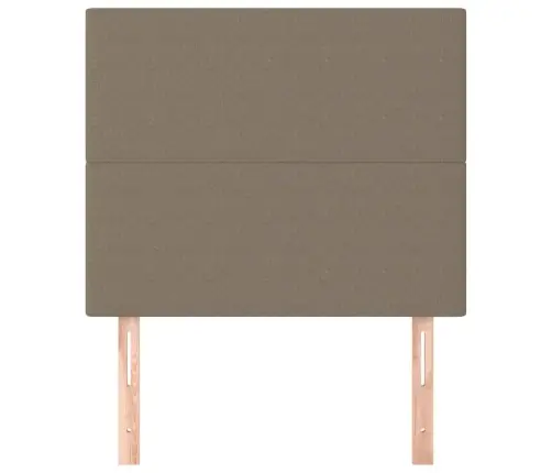 Gultas Galvgaļi, 2 Gab., 80X5X78/88 Cm, Pelēkbrūns Audums Vidaxl