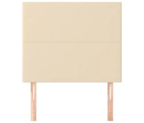 Gultas Galvgaļi, 2 Gab., 80X5X78/88 Cm, Krēmkrāsas Audums Vidaxl
