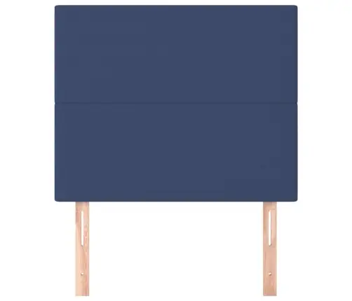 Gultas Galvgaļi, 2 Gab., 80X5X78/88 Cm, Zils Audums Vidaxl Gultas Galvgaļi, 2 Gab., 80X5X78/88 Cm, Zils Audums Vidaxl