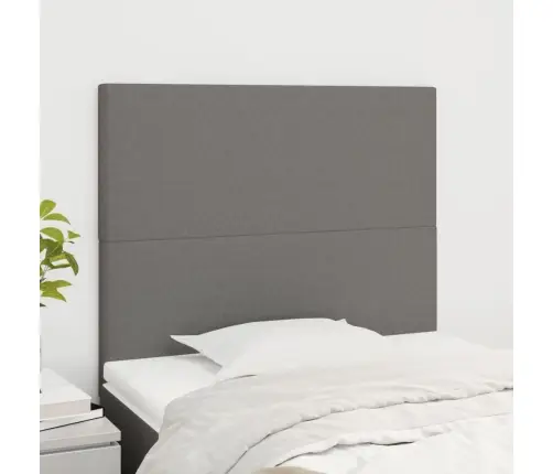 Galvūgalis, Tamsiai Pilkas, 90X5X118/128 cm Audinys