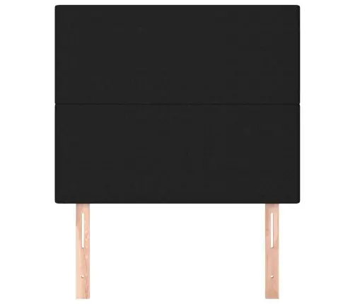 Gultas Galvgaļi, 2 Gab., 90X5X78/88 Cm, Melns Audums Vidaxl