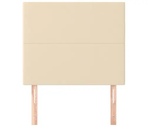Gultas Galvgaļi, 2 Gab., 90X5X78/88 Cm, Krēmkrāsas Audums Vidaxl