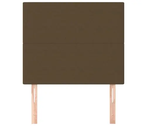 Gultas Galvgaļi, 2 Gab., 100X5X78/88 Cm,Tumši Brūns Audums Vidaxl