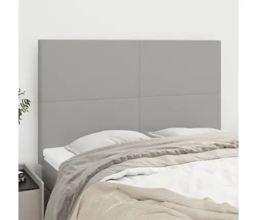 Galvūgalis, Šviesiai Pilkas, 144X5X118/128 cm Audinys