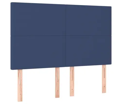 Voodipeatsid 4 Tk, Sinine, 72X5X78/88 cm Kangas