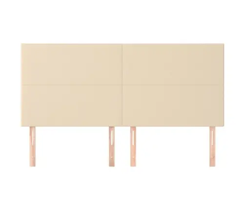 Galvūgalis, Kreminės Spalvos, 180X5X118/128 cm Audinys Galvūgalis, Kreminės Spalvos, 180X5X118/128 cm Audinys