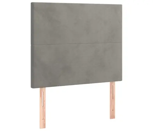 Gultas Galvgaļi, 2 Gab., 80X5X78/88 Cm, Gaiši Pelēks Samts Vidaxl Gultas Galvgaļi, 2 Gab., 80X5X78/88 Cm, Gaiši Pelēks Samts Vidaxl