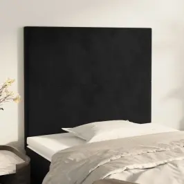 Voodipeatsid 2 Tk, Must, 80X5X78/88 cm Samet