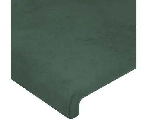 Gultas Galvgaļi, 4 Gab., 100X5X78/88 Cm, Tumši Zaļš Samts Vidaxl