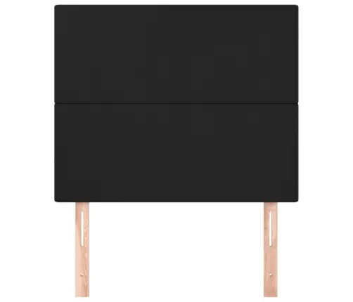 Gultas Galvgaļi, 2 Gab., 80X5X78/88 Cm, Melna Mākslīgā Āda Vidaxl