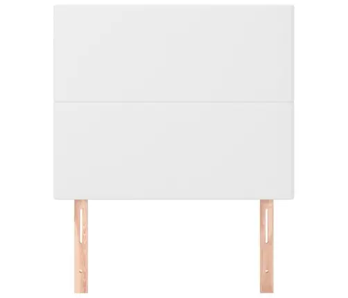 Gultas Galvgaļi, 2 Gab., 80X5X78/88 Cm, Balta Mākslīgā Āda Vidaxl