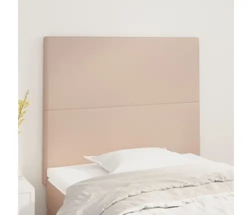 Gultas Galvgaļi, 2 Gab., 80X5X78/88 Cm, Kapučīno Mākslīgā Āda Vidaxl