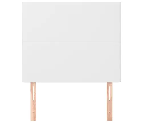 Voodipeatsid 2 Tk, Valge, 90X5X78/88 Cm Kunstnahk