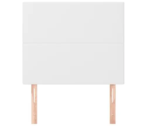 Gultas Galvgaļi, 2 Gab., 100X5X78/88 Cm, Balta Mākslīgā Āda Vidaxl