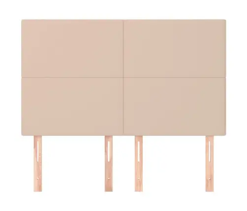 Gultas Galvgaļi, 4 Gab., 72X5X78/88 Cm, Kapučīno Mākslīgā Āda Vidaxl