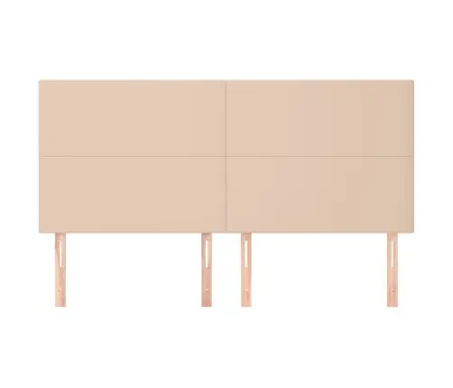 Gultas Galvgaļi, 4 Gab., 80X5X78/88 Cm, Kapučīno Mākslīgā Āda Vidaxl