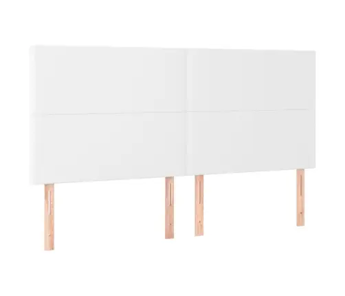 Peatsiplaat, Valge, 200 X 5 X 118/128 cm Kunstnahk