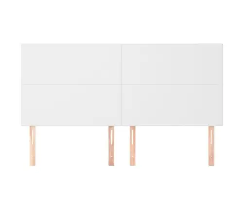 Peatsiplaat, Valge, 200 X 5 X 118/128 cm Kunstnahk