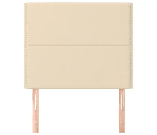 Gultas Galvgaļi, 2 Gab., 90X5X78/88 Cm, Krēmkrāsas Audums Vidaxl