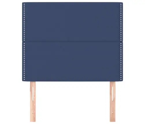 Gultas Galvgaļi, 2 Gab., 100X5X78/88 Cm, Zils Audums Vidaxl
