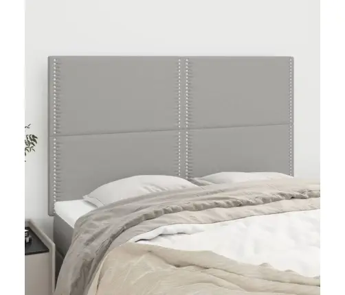 Galvūgalis, Šviesiai Pilkas, 144X5X118/128 cm Audinys