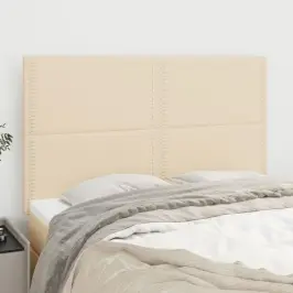 Galvgalis, Krēmkrāsas, 144X5X118/128 Cm, Audums Vidaxl