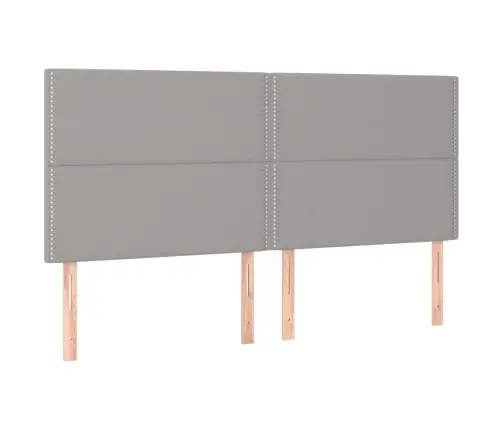 Voodipeatsid 4 Tk, Helehall, 100X5X78/88 cm Kangas