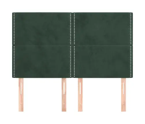Gultas Galvgaļi, 4 Gab., 72X5X78/88 Cm, Tumši Zaļš Samts Vidaxl Gultas Galvgaļi, 4 Gab., 72X5X78/88 Cm, Tumši Zaļš Samts Vidaxl